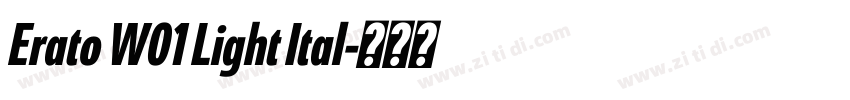 Erato W01 Light Ital字体转换